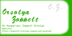 orsolya zoppelt business card